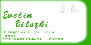 evelin bilszki business card